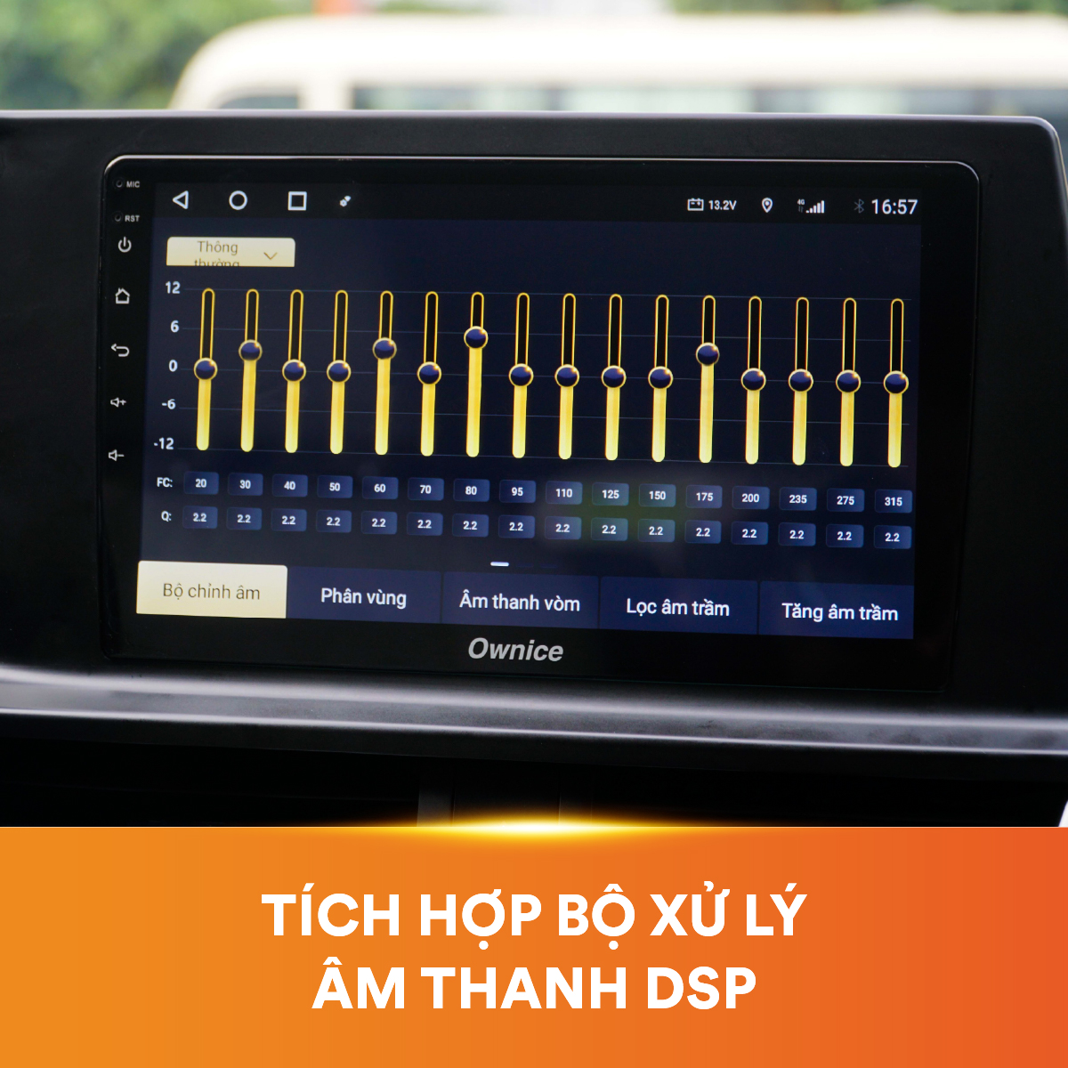 MÀN HÌNH ANDROID LIỀN CAM 360 OWNICE C970M-S